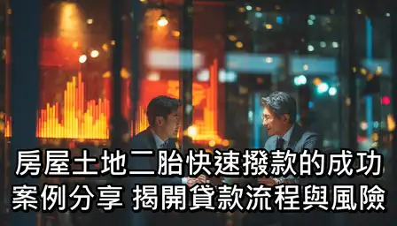 房屋土地二胎快速撥款的成功案例分享：揭開貸款流程與風險
